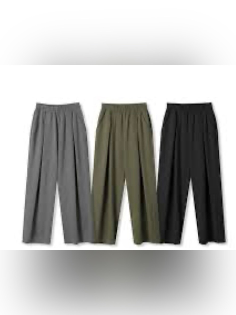 MUSINSA STANDARD Double Knit Two-Tuck Wide Lounge Sweatpants dark grey Sz Large